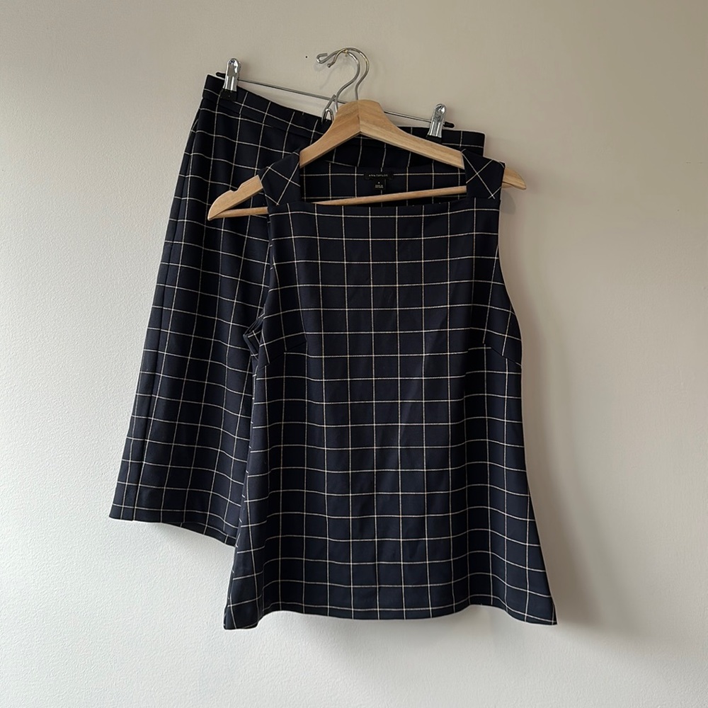 Navy Blue Ann Taylor Skirt Set